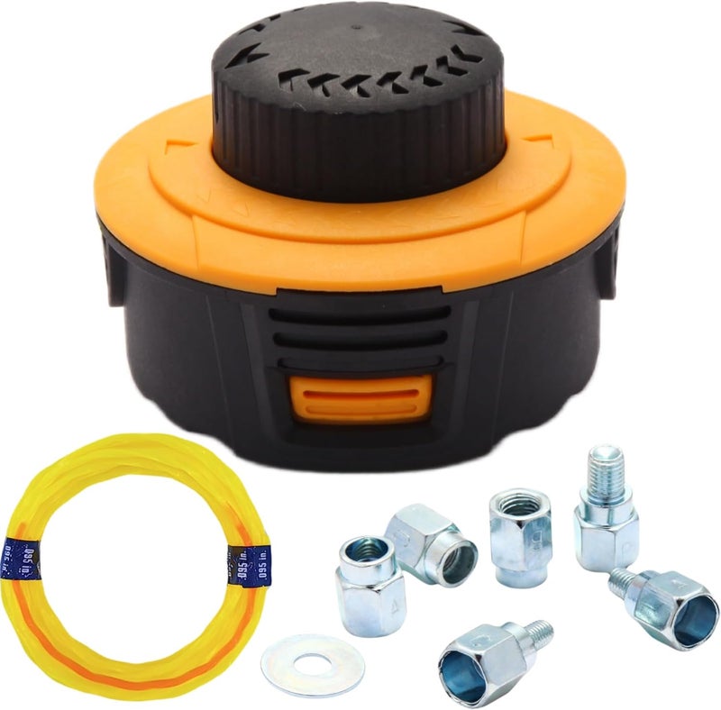 Quintillus H02 Weed Eater Head Universal Trimmer Head String Trimmer Head Bump Feed Weed Wacker Head Grass Trimmer Head Replacement for Weed Warrior, Echo, Husqvarna, Comes with .095 Trimmer Line - Image 1